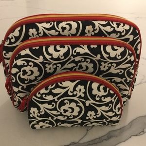 Cosmetic bag trio